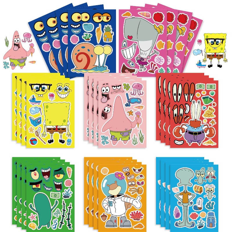 Free Educational Games For Kids - สปอนจ์บ็อบ สแควร์แพนท์ส จิ๊กซอว์ปริศนาแบบอินเทอร์แอคทีฟเพื่อการศึกษา ของเล่นประกอบเองเพื่อพัฒนาสติปัญญาสำหรับเวลาว่าง