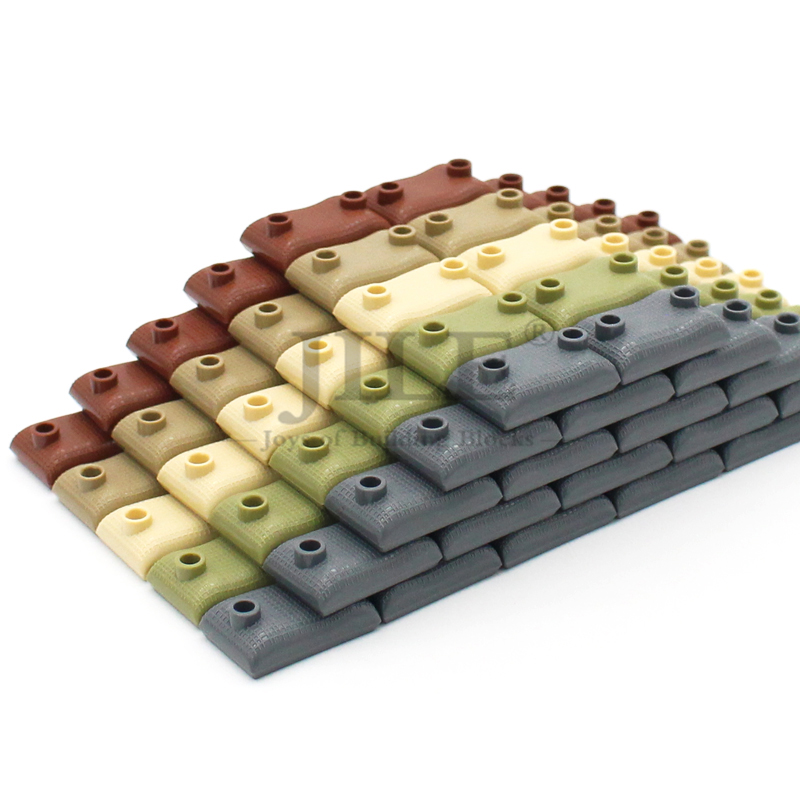 Lego Set Technic - 60pcs Moc Building Blocks ทหาร Sandbags