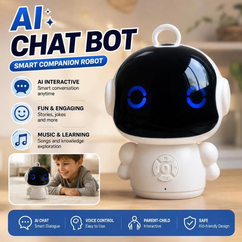 Kids Education Yes - ของเล่นหุ่นยนต์ AI อัจฉริยะ ไวไฟ อินเทอร์แอคทีฟ เครื่องเรียนรู้เพื่อการศึกษา