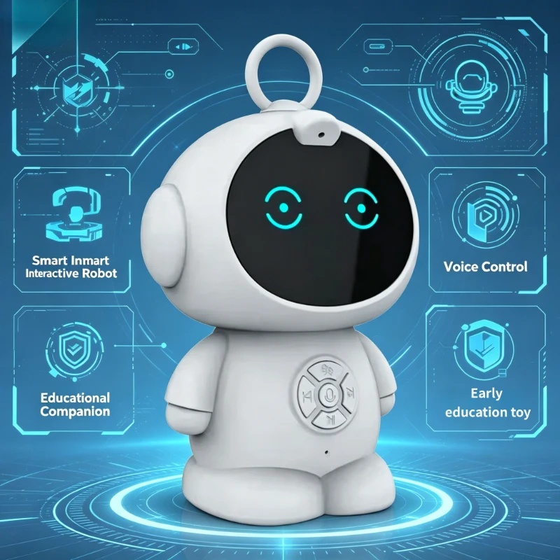 Free Educational Games For Kids - หุ่นยนต์ AI อัจฉริยะพร้อม WiFi ของเล่นเสริมพัฒนาการสำหรับเด็ก เครื่องเรียนรู้การพูดและโต้ตอบด้วยเสียง