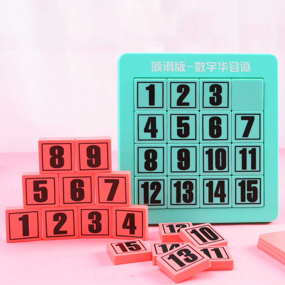 Kids Education Number - 1 ชิ้น ของเล่นปริศนาเลื่อนตัวเลขแบบพกพา สำหรับเด็ก ของเล่นเสริมการเรียนรู้ ตัวเลข
