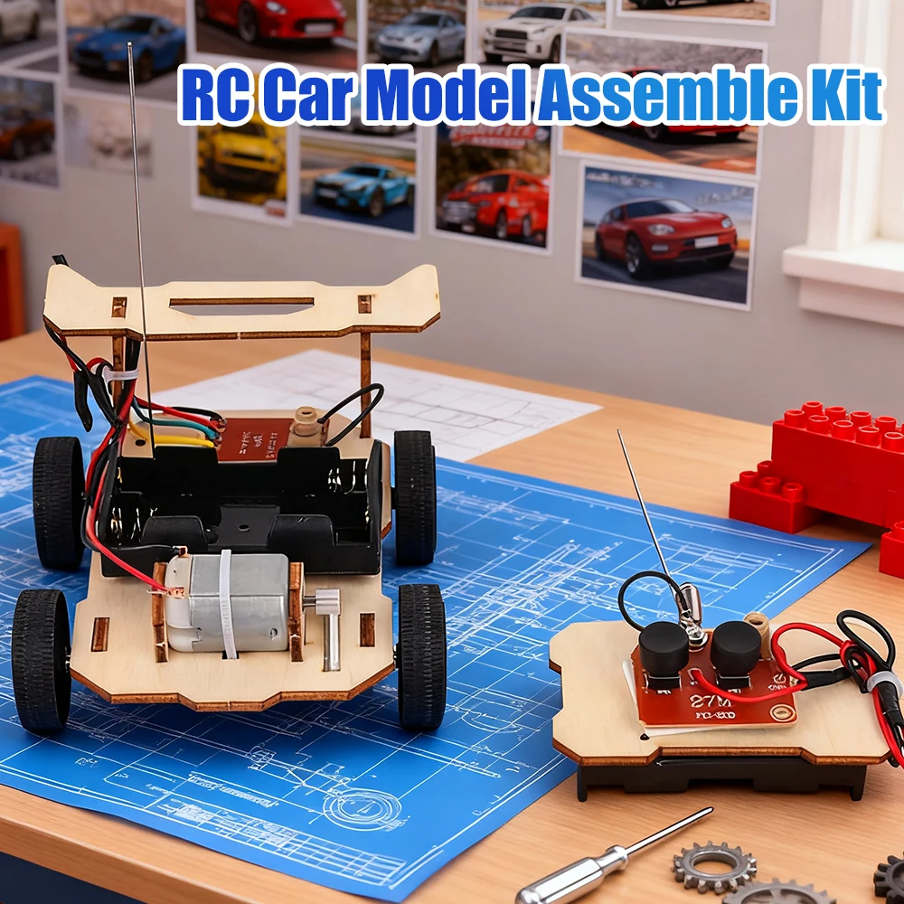 Kids Education Yes - ชุดประกอบรถบังคับวิทยุ DIY ขนาดเล็ก ชุดสอนวิทยาศาสตร์ STEM ของเล่นเสริมการเรียนรู้