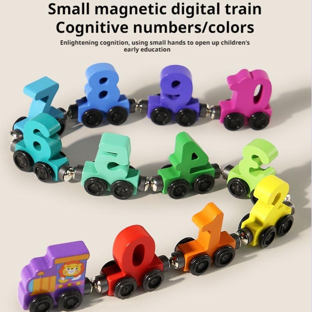ไม้แม่เหล็กจํานวนชุดรถไฟสําหรั - Kids Education Number บทวิจารณ์และราคา