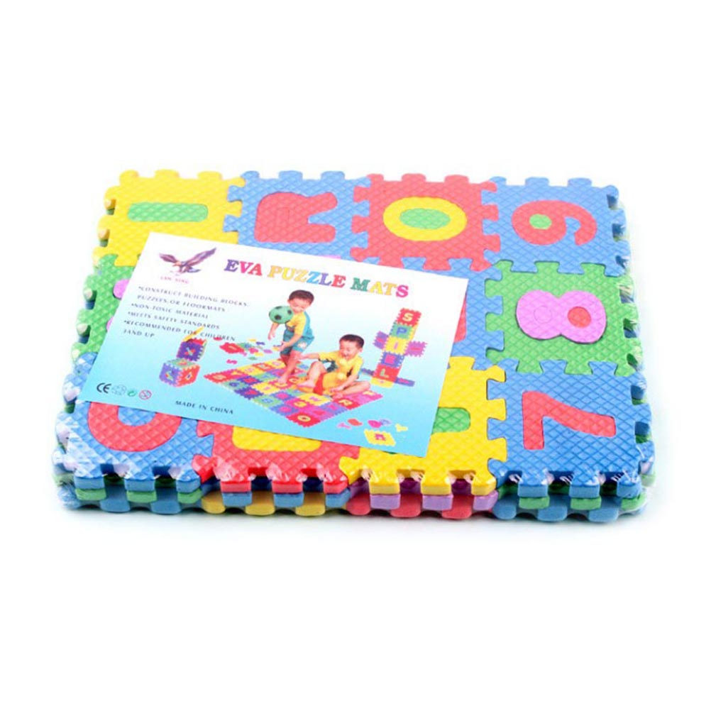 144 ชิ้น แผ่นรองคลานตัวเลขและต - Kids Yoga Education บทวิจารณ์และราคา