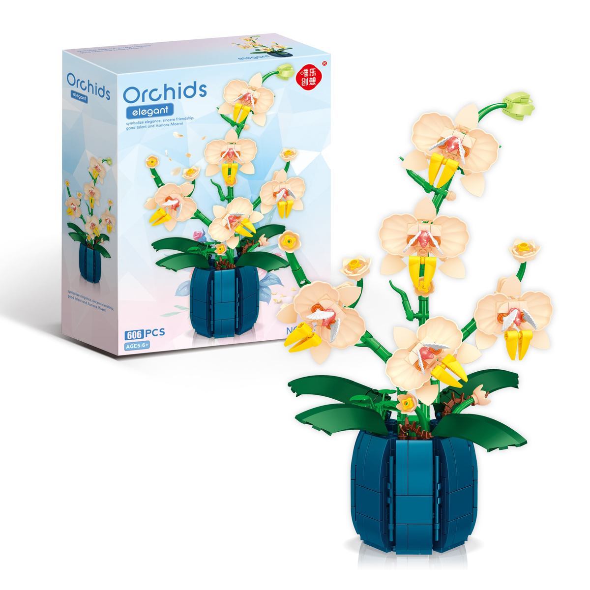 ดอกไม้บล็อกตัวต่อกล้วยไม้, อุป - Orchid Kids Education บทวิจารณ์และราคา