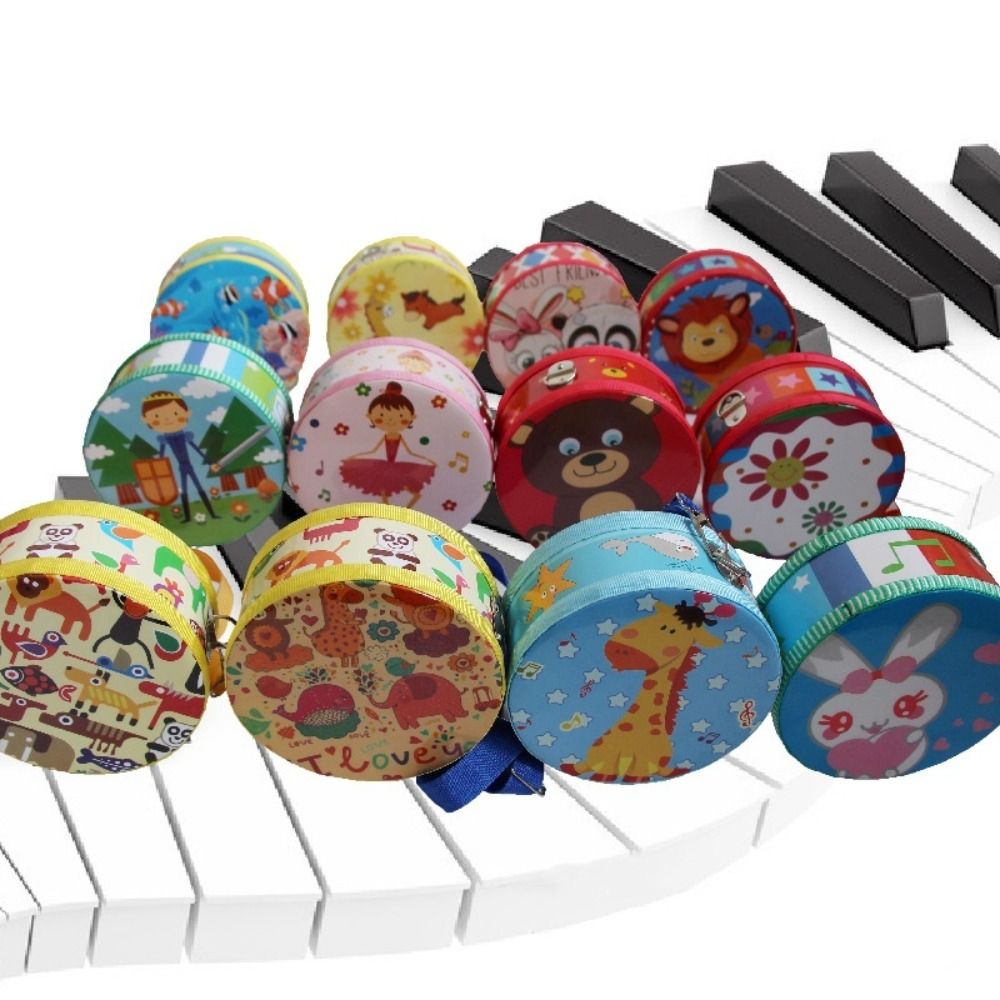 กลองไม้สำหรับเด็ก กลองสองด้านพ - Kids Education Music บทวิจารณ์และราคา