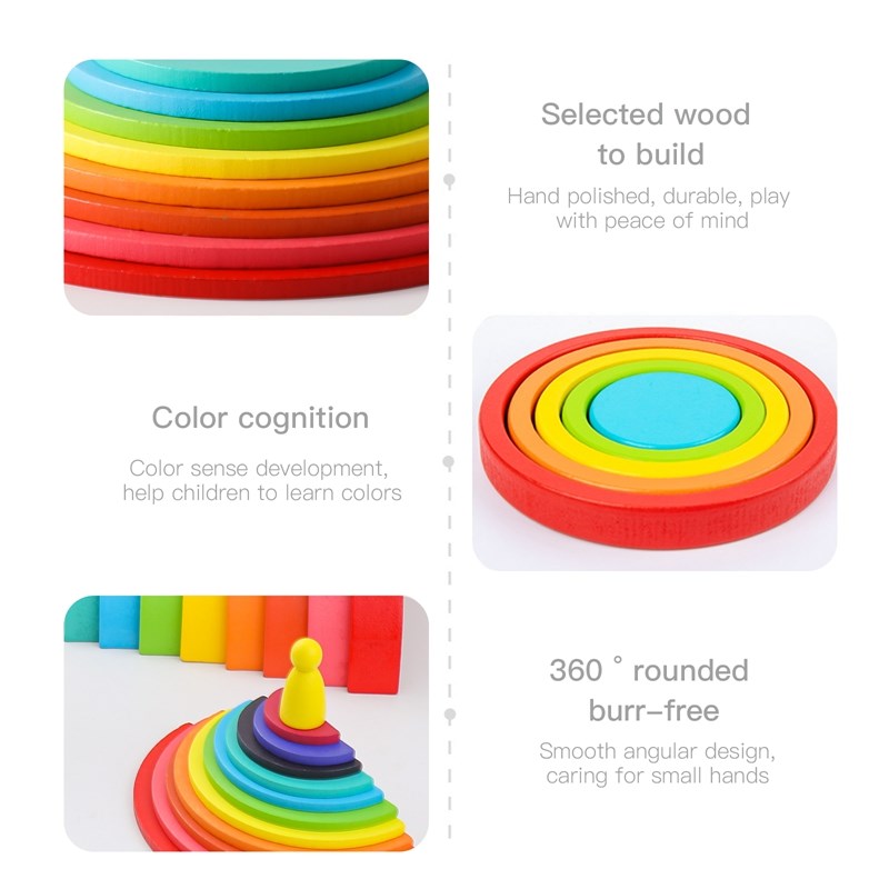 Montessori ไม้ Mainan Balok S  - Kids Education Yes บทวิจารณ์และราคา