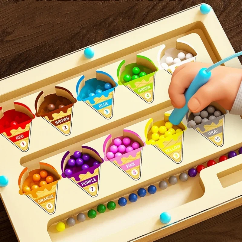 ไอศกรีมแม่เหล็กสีและจํานวนเขาว - Kids Education Number บทวิจารณ์และราคา