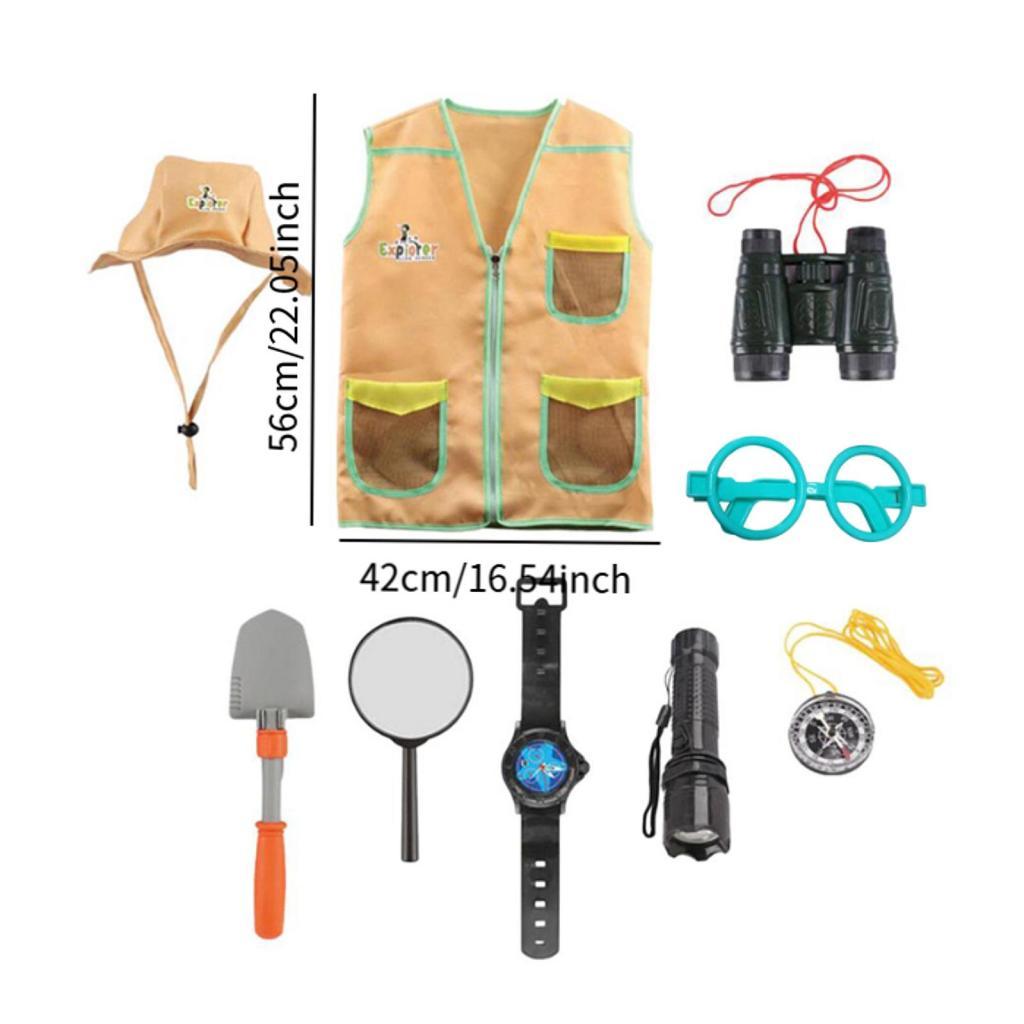 ชุดเสื้อกั๊กและหมวกนักสำรวจสำห - Kids Hunter Education บทวิจารณ์และราคา