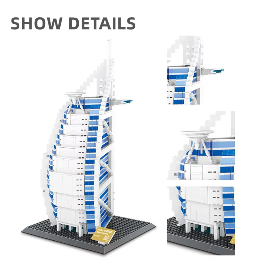 ตัวต่ออาคารโรงแรมบูร์จาล อาราบ - Kids Education Dubai บทวิจารณ์และราคา