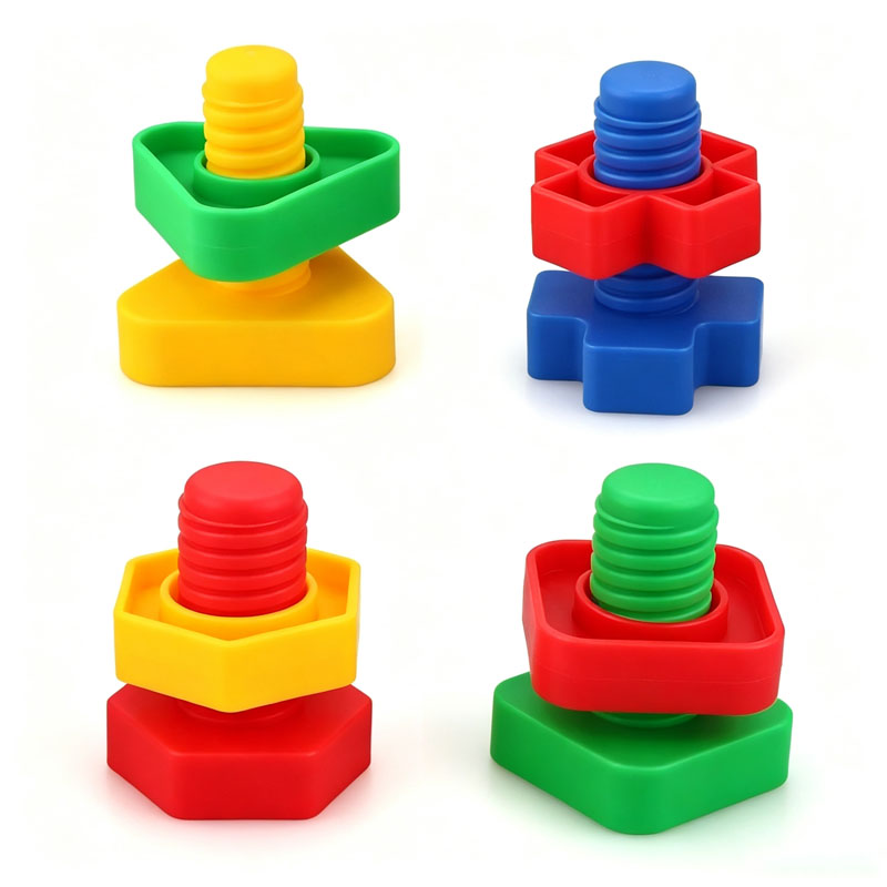 ชุดของเล่นน็อตและสกรูพลาสติกขน - Kids Education Yes บทวิจารณ์และราคา